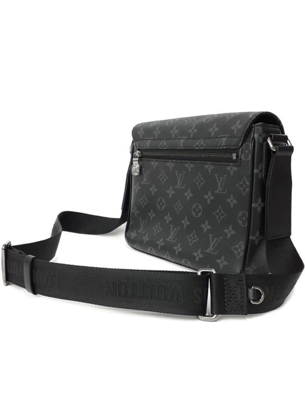 Louis Vuitton Shoulder District Eclipse Monogram Black Bag Black